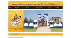 Desktop Screenshot of brddegreecollegesaraiyan.com
