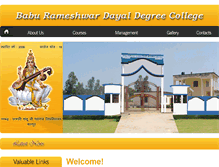 Tablet Screenshot of brddegreecollegesaraiyan.com